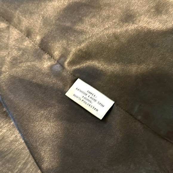 Vintage Sleek Edgy Sliming Detailed 90s Preston&York Soft Black Lamp Skin Jacket - Picture 9 of 14